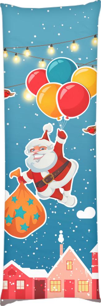 Подушка дакимакура New Year Новый Год 60x180 см (14106235)