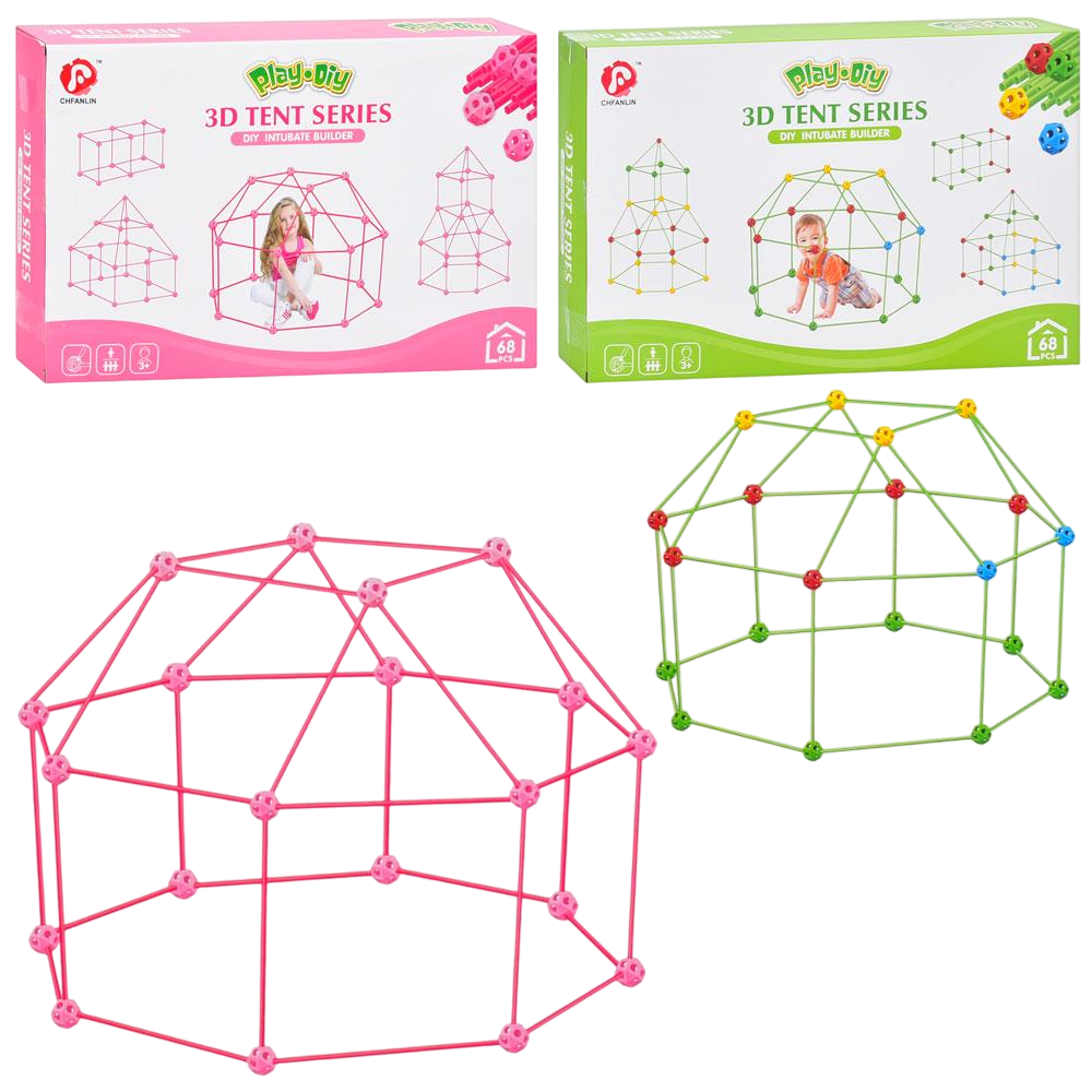 Конструктор 137-1-2 каркас кульки/палички 36x23x5 см 68 деталей (MTT-184845)