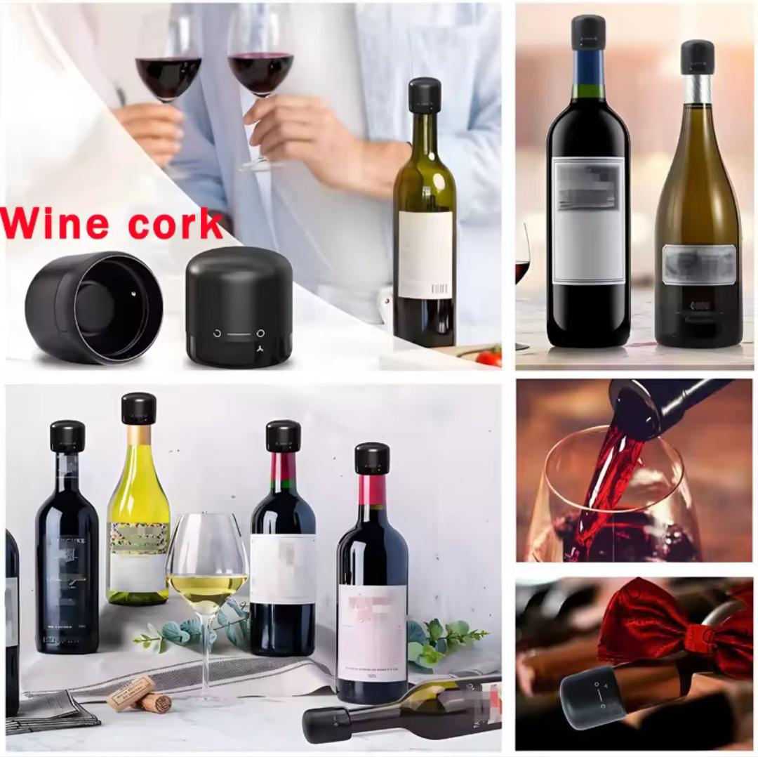 Пробка для вина багаторазова вакуумна Mini wine stopper (2543990715) - фото 3