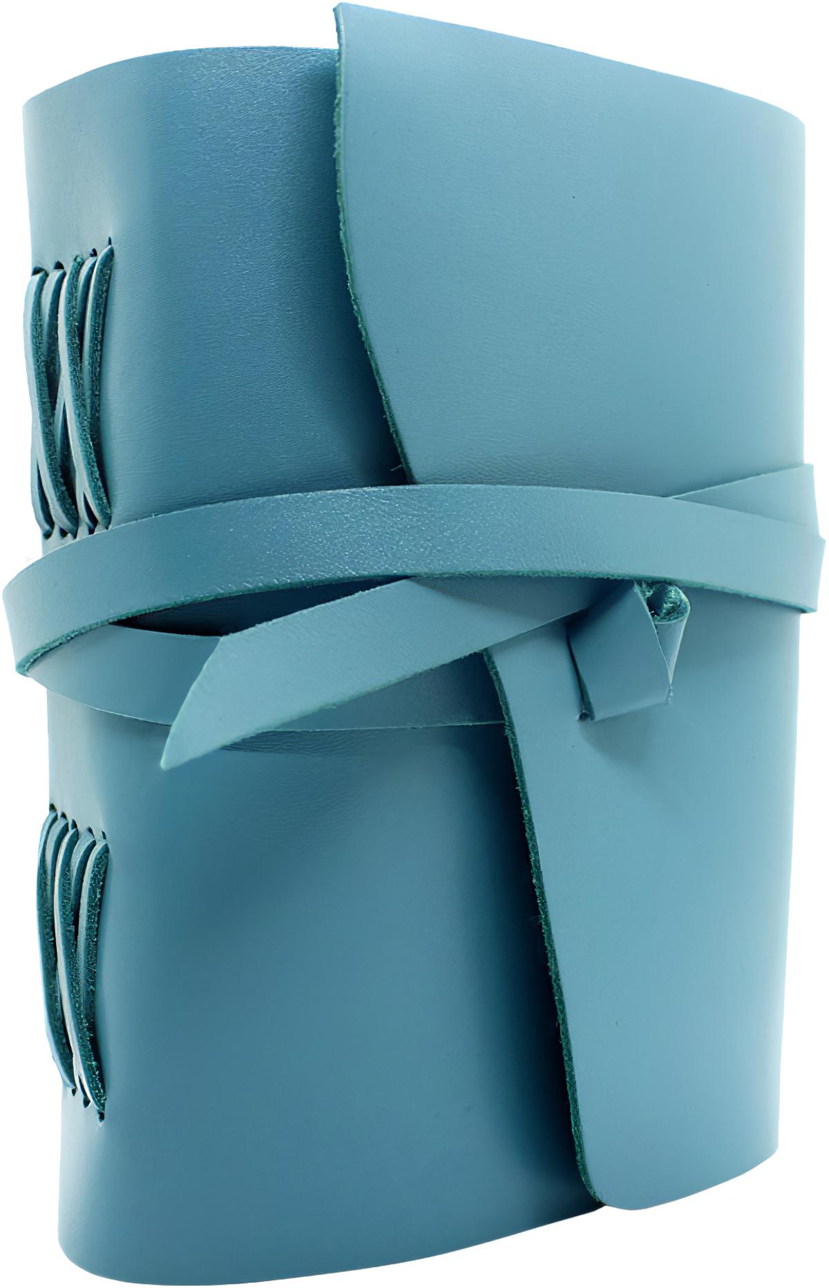 Женский блокнот Comfy Strap В6 в линию ручной работы из кожи Кайзер Бирюзовый