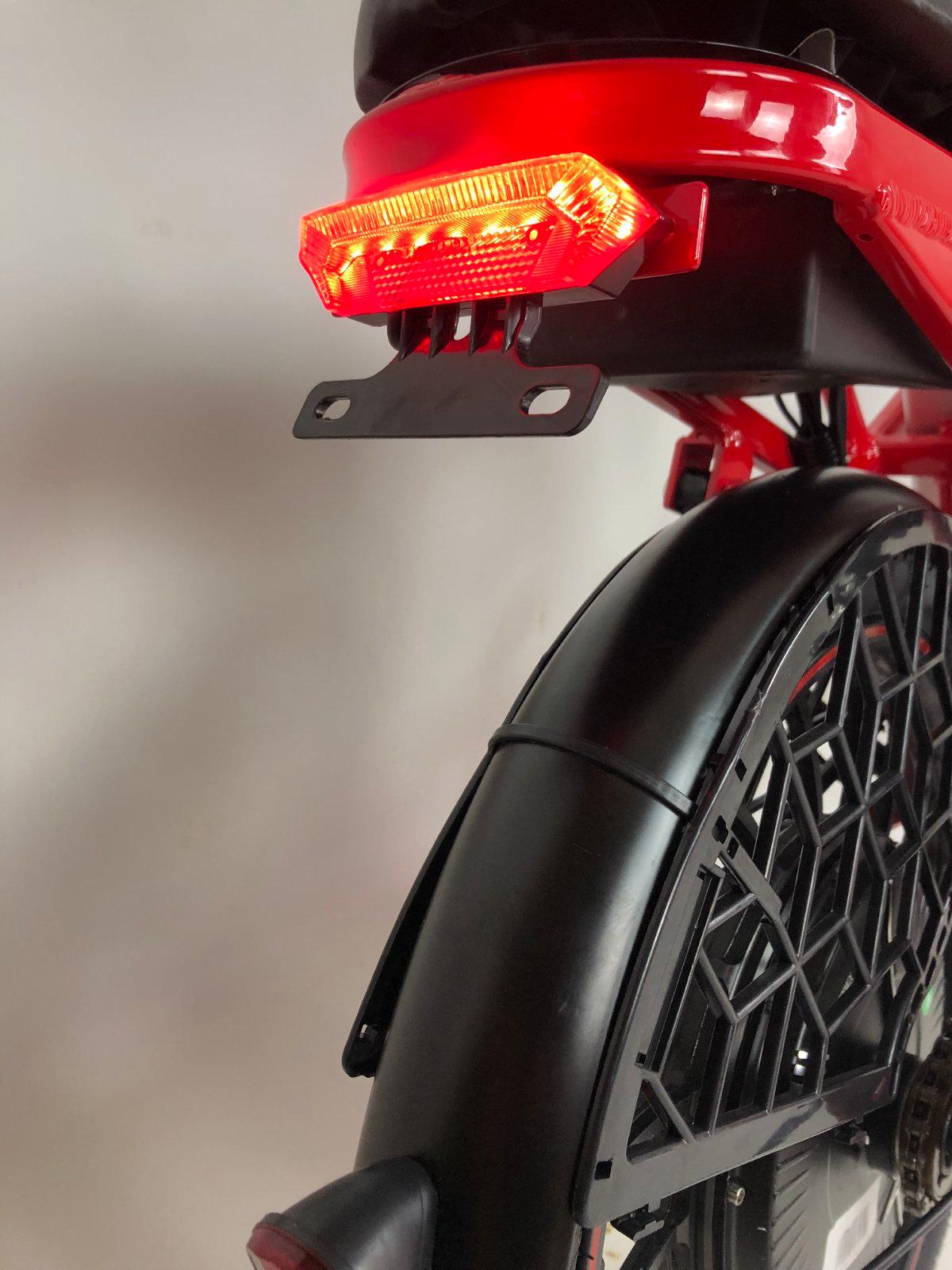 Електровелосипед двомісний MINAKO V4 PRO 500W/60V/18Ah із заднім амортизатором Червоний - фото 9