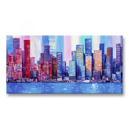 Картина Красочный Мегаполис 30x60 см (K0051)