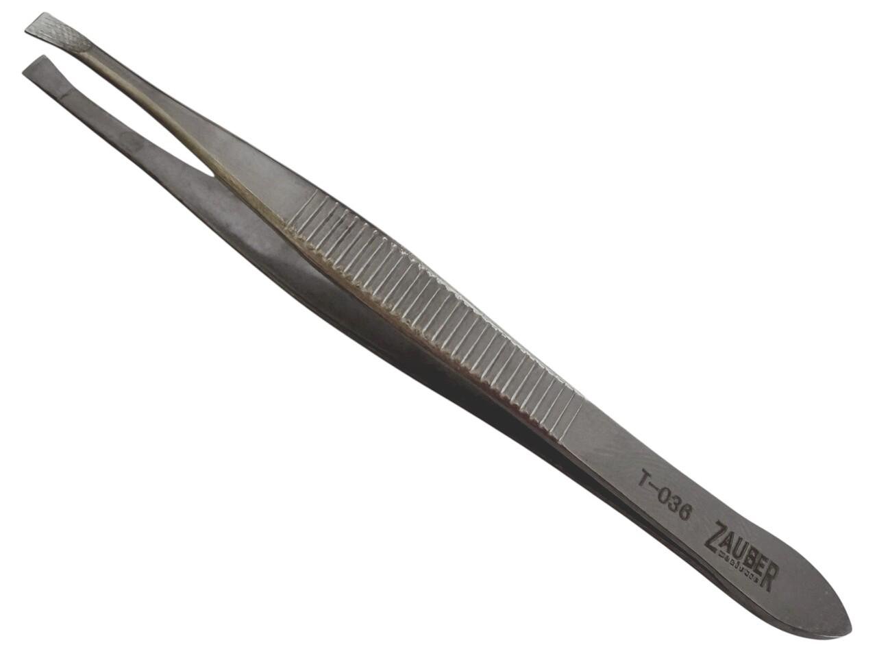 Пінцет для брів прямий Zauber-manicure T-036 (27734583)