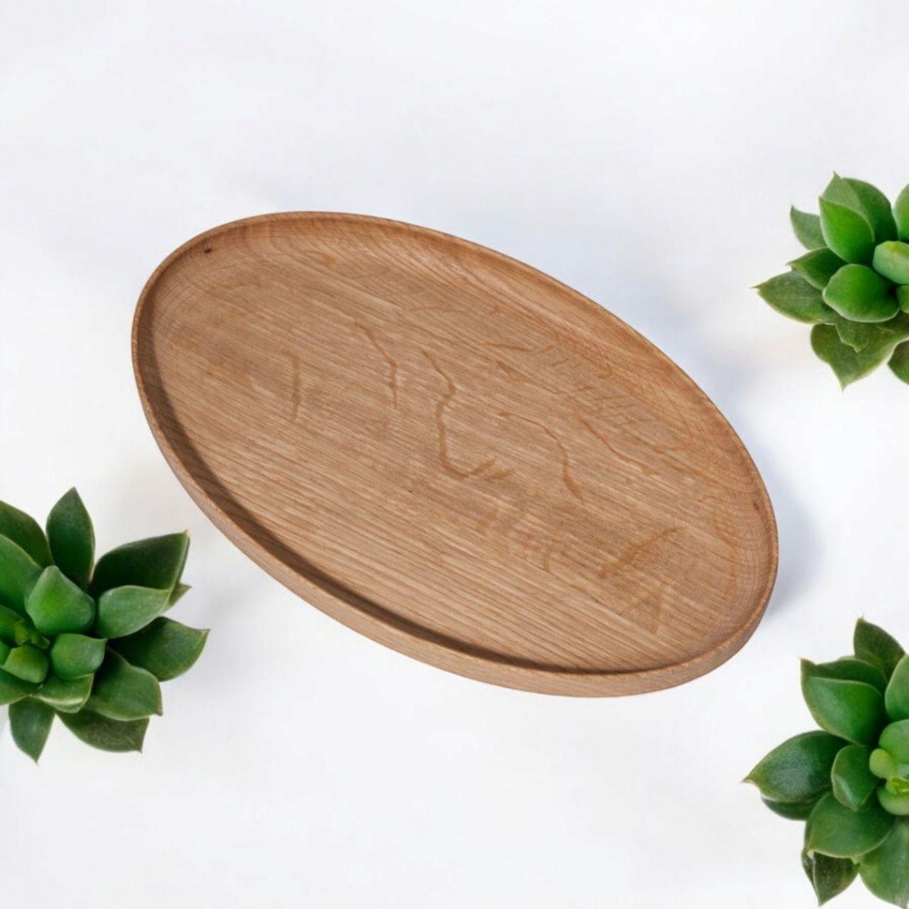 Поднос деревянный 30х17,5х15 Натуральное дерево (DT-02)