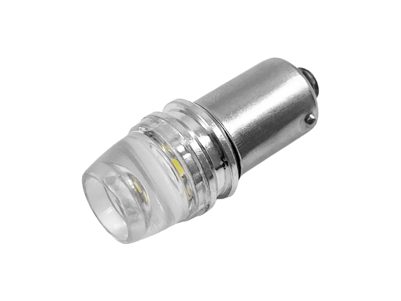 Автомобильная лампа светодиодная LEDUA BA9S-1W с Lens clear Desing LED 12V Белый (3014)