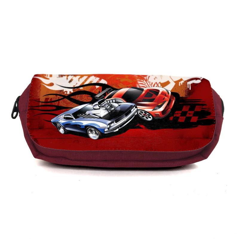 Пенал школьный Hot Wheels HW-001 Бордовый (1480995238)
