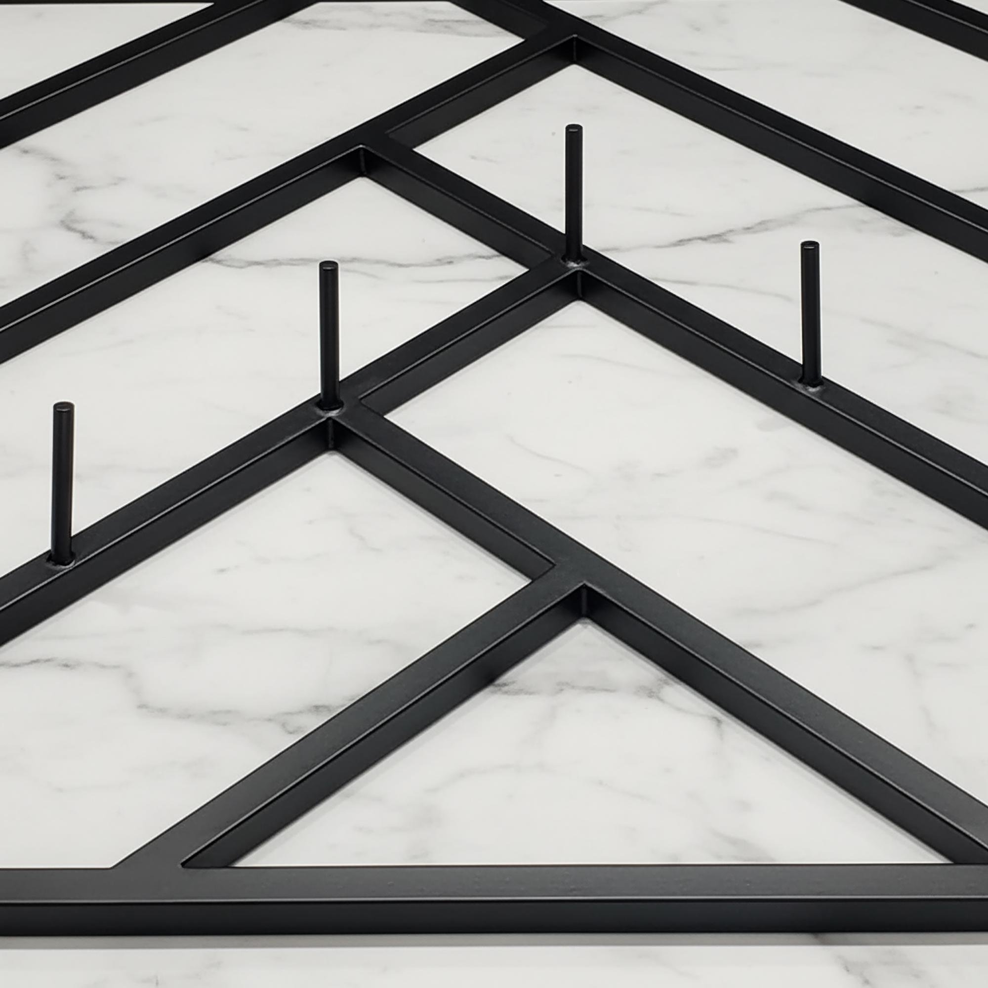 Вешалка для одежды настенная из металла Scandi 800x200 мм H 1000 мм Черный (1554) - фото 5