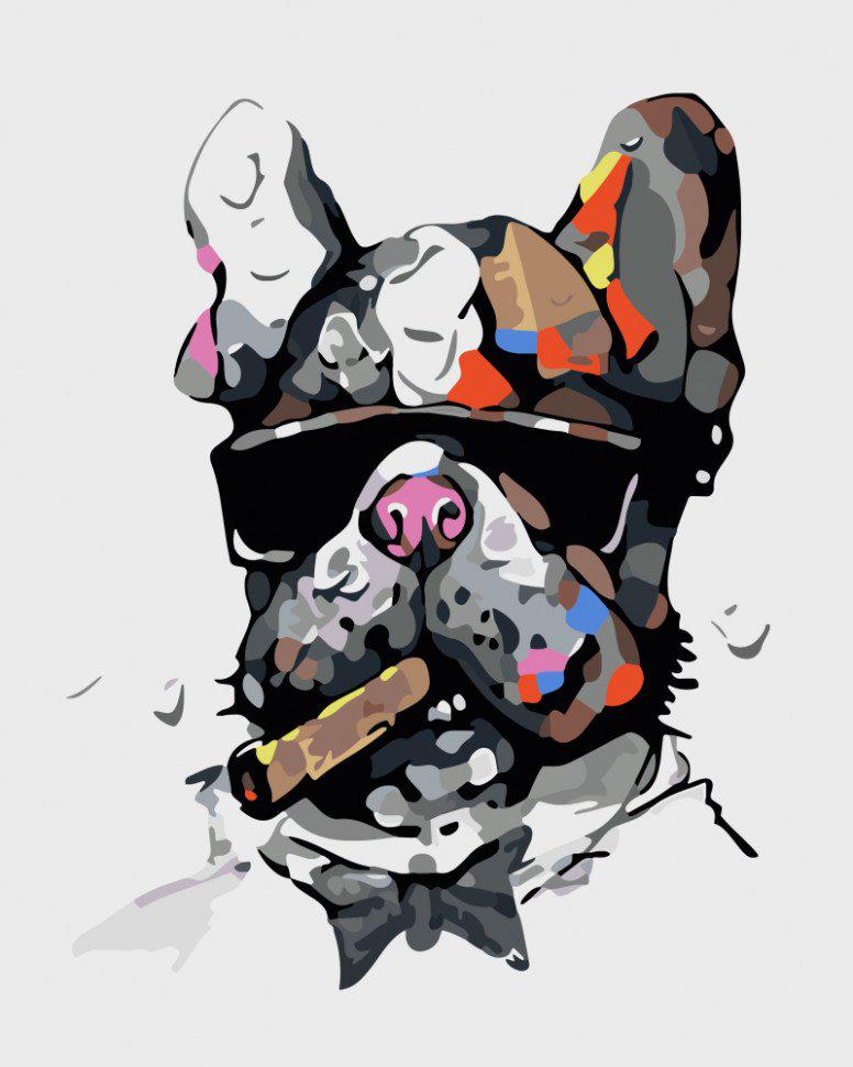 Картина по номерам Brushme Пес поп арт (GX9346)