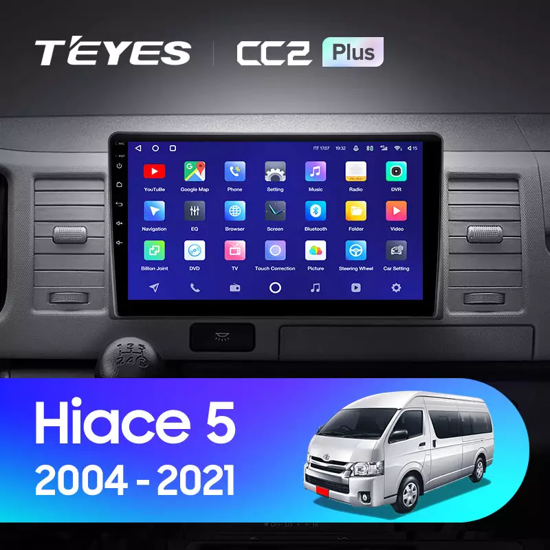 Автомагнитола штатная Teyes CC2 Plus для Toyota Hiace XH10 H200 5 Ⅴ 2004-2021 Android CC2 PLUS 6+128G Wi-Fi+4G (1652321698) - фото 3