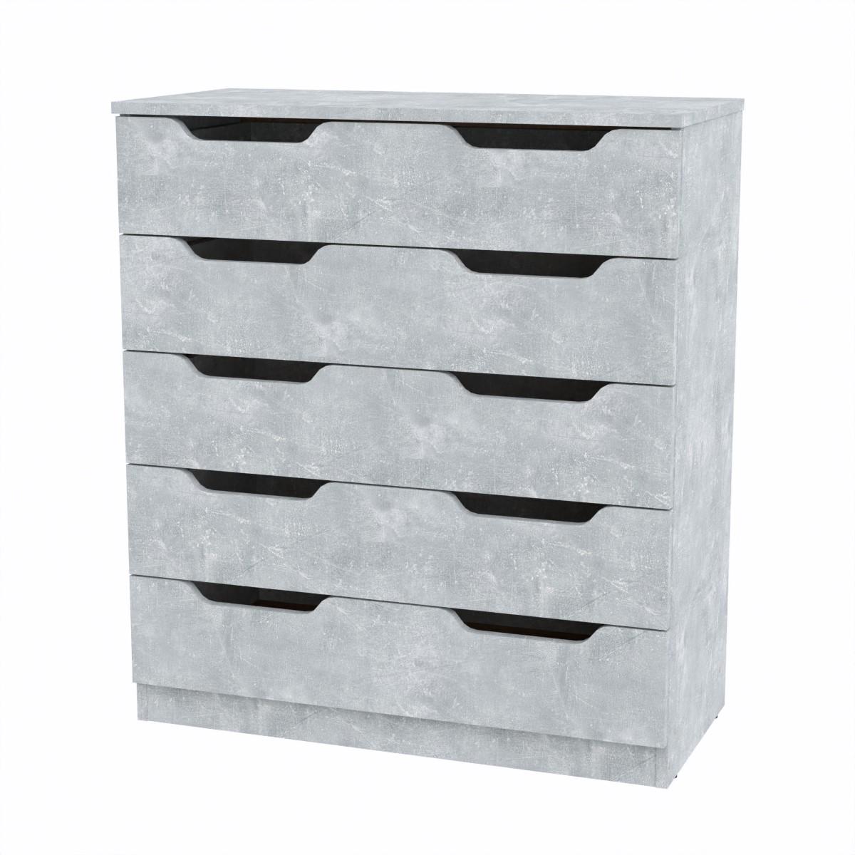 Комод Компаніт 5М 80х38х90 см Бетон (16984)