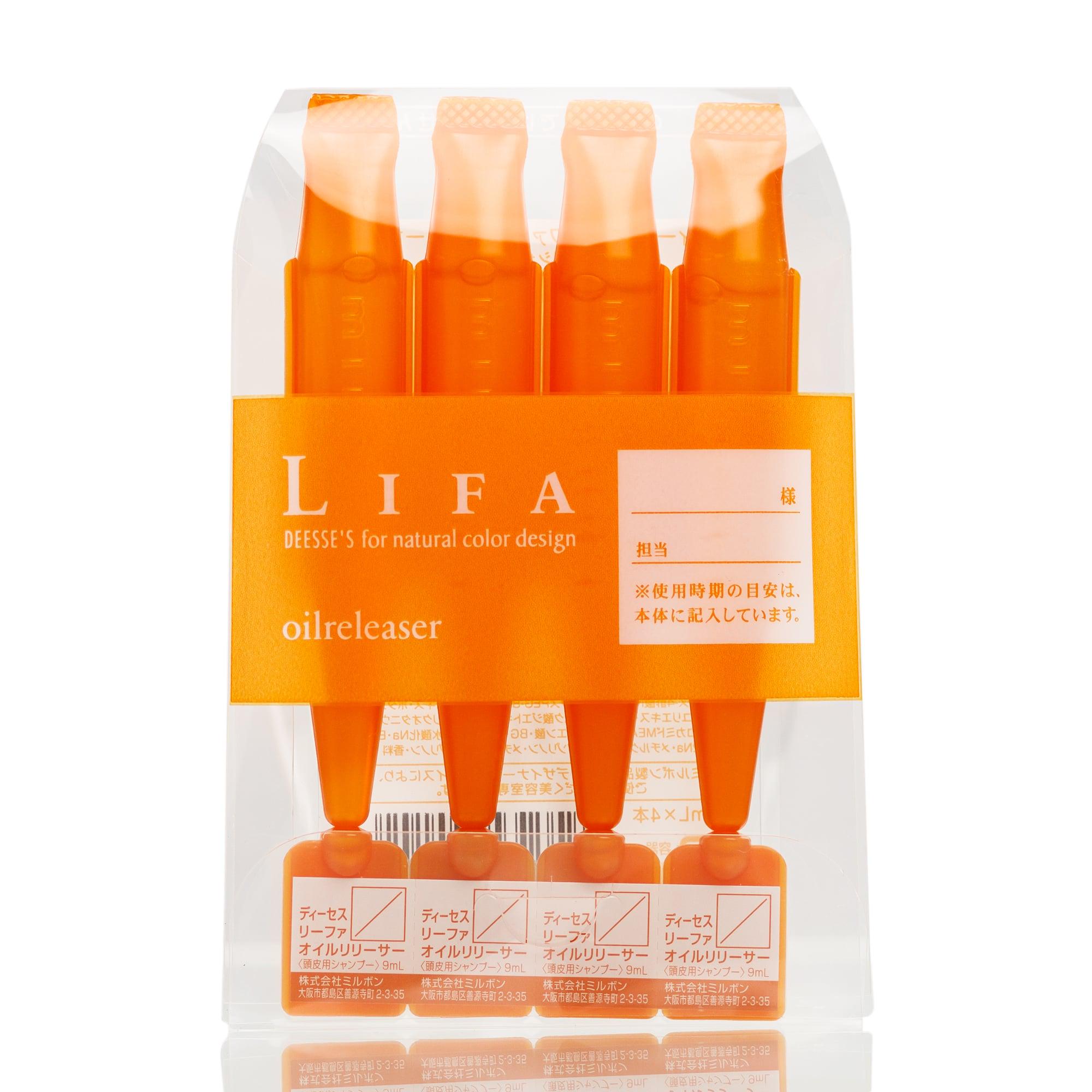 Пілінг для шкіри голови ампули Milbon Lifa Oil Releaser 4 шт. по 9 г