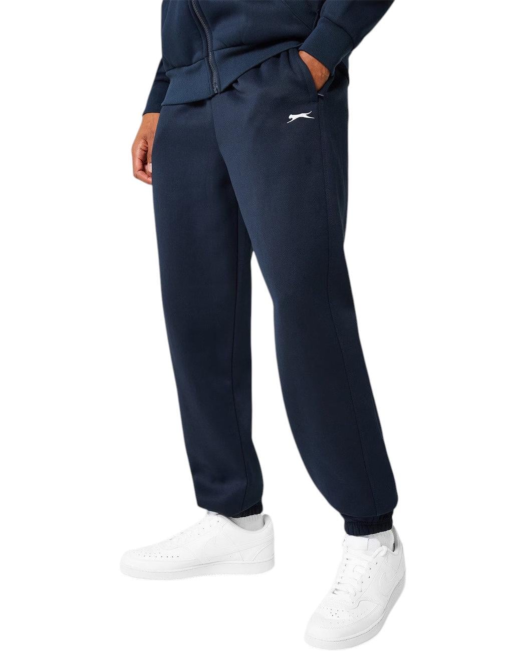 Спортивные штаны-джогеры мужские Slazenger 482008.22 флисовые L Темно-синий (2482008224301)
