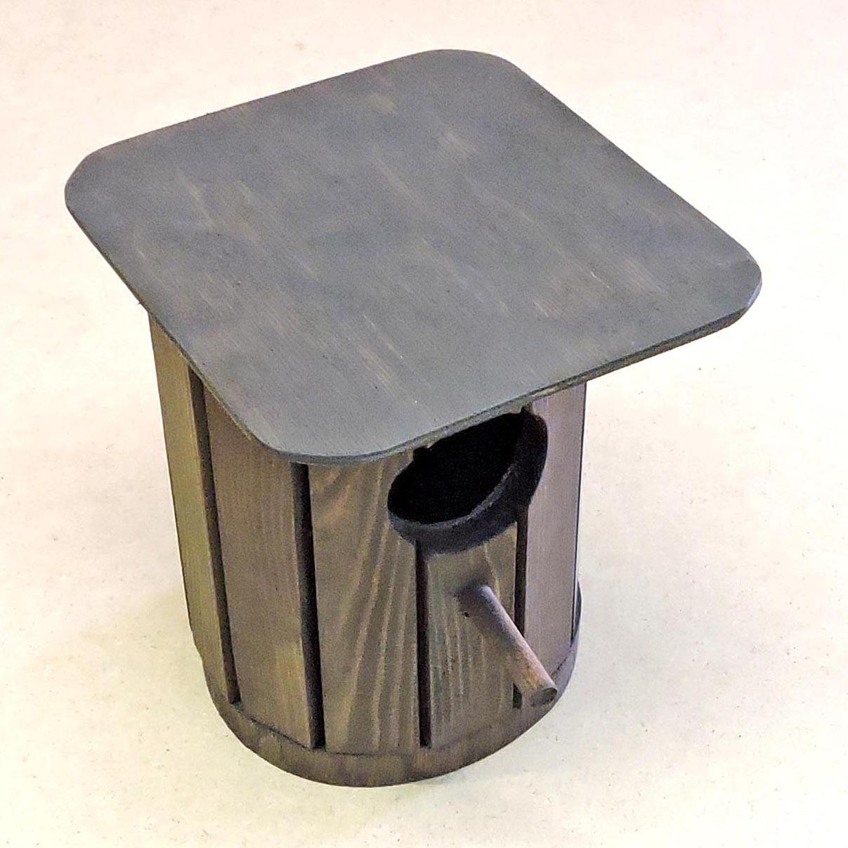 Шпаківня садова з дерева Клест Венге (СКВ-001912) - фото 3 Шпаківня садова з дерева Клест Венге (СКВ-001912) - фото 3