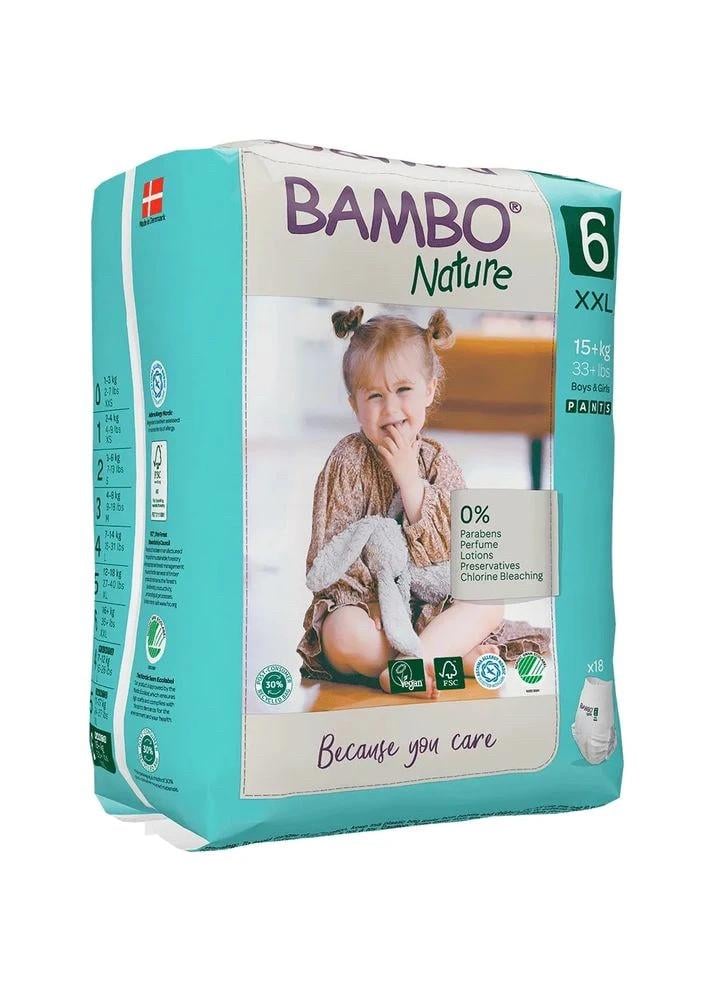 Підгузки-трусики еко Bambo Nature Pants р. 6 15+ кг 18 шт. (10000192) - фото 1