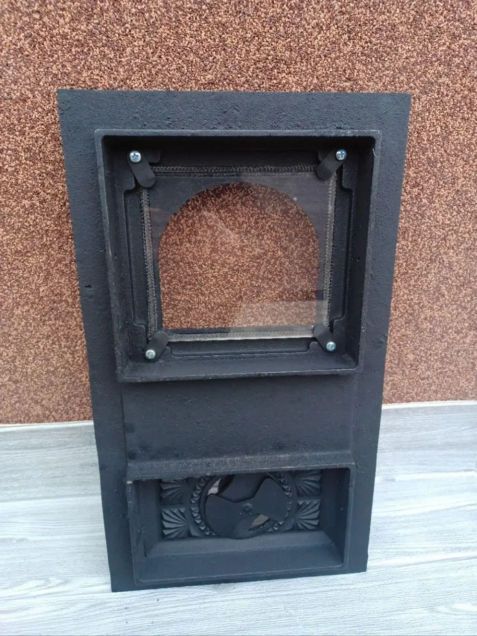 Дверцята пічні чавунні спарені Вікторія з термосклом та регулюванням піддуву 505х290 мм - фото 8 Дверцята пічні чавунні спарені Вікторія з термосклом та регулюванням піддуву 505х290 мм - фото 8