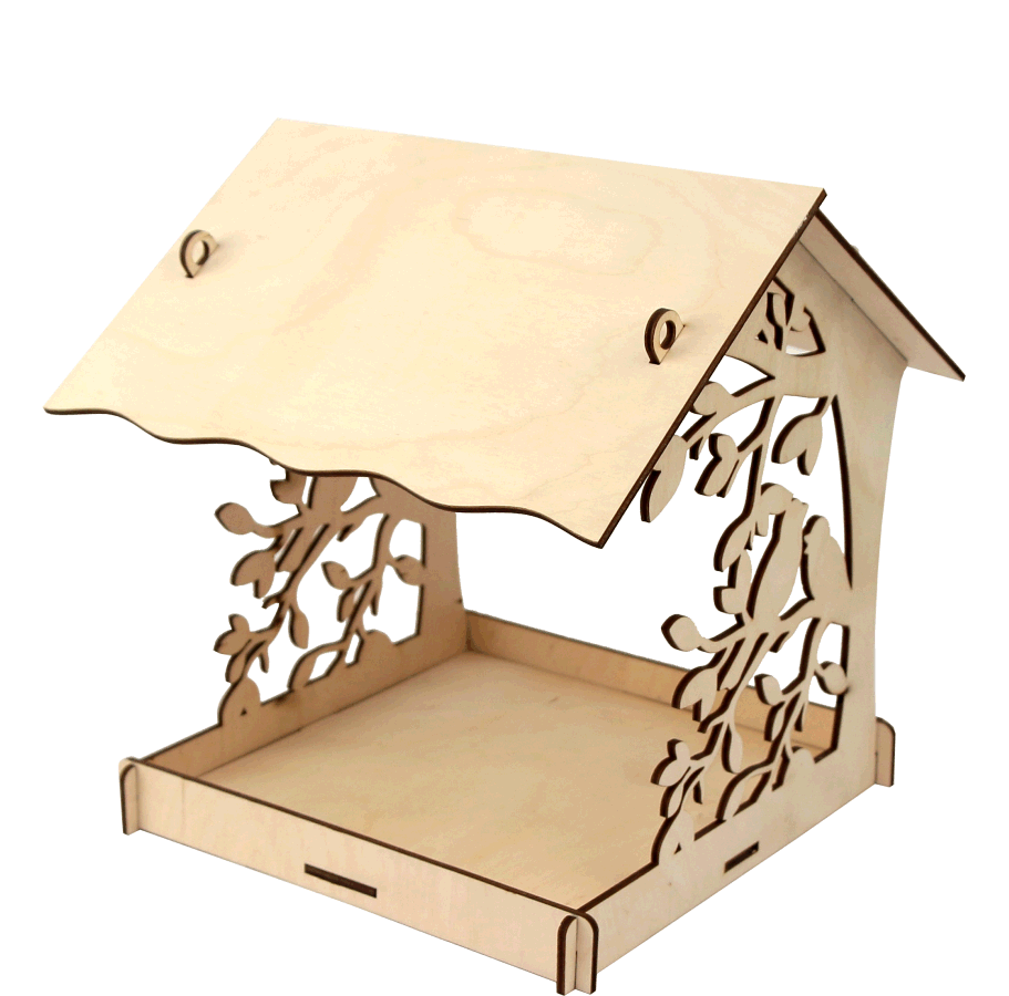 Годівничка для птахів Rosa Talent 1 фанера 22х20х22,5 см (4823098519355)