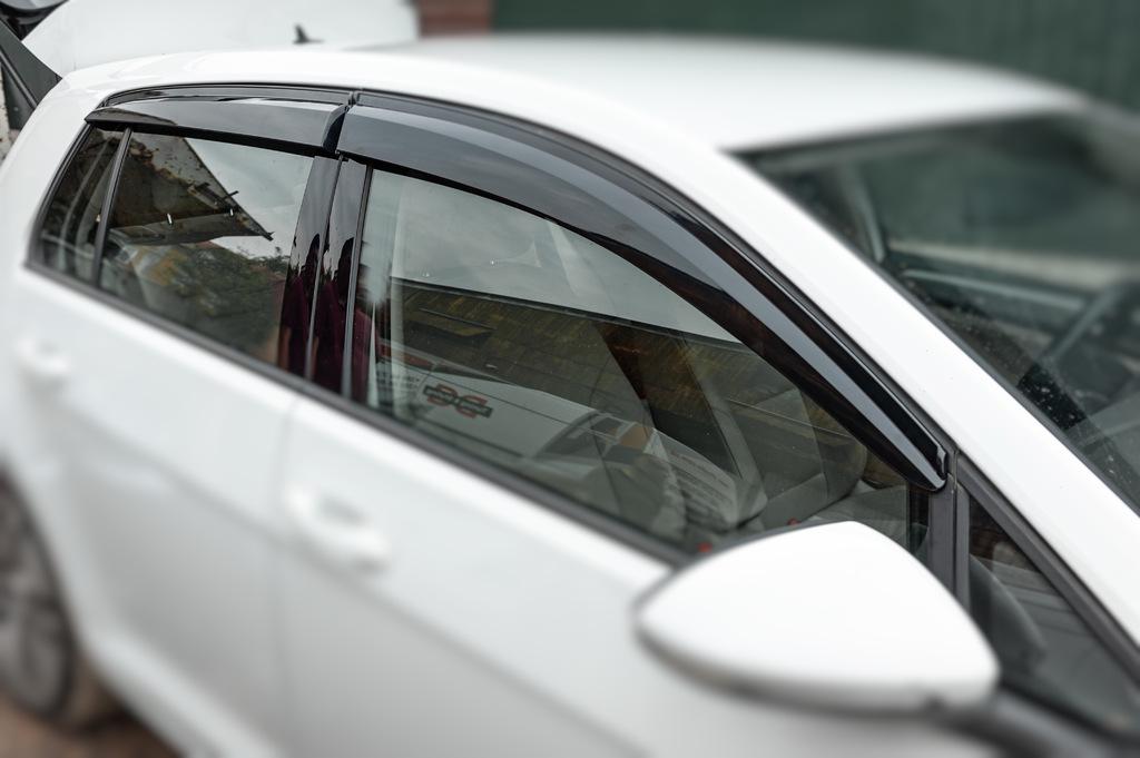 Ветровики HB Sunplex для Volkswagen Golf 7/E-Golf полистирол Черный