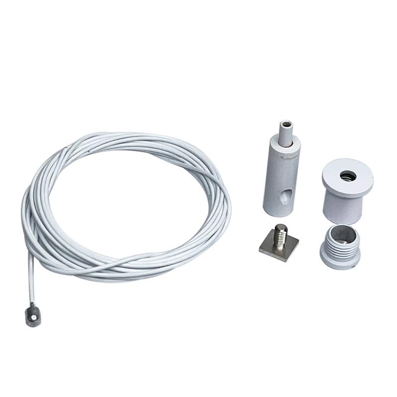 Комплект із троса 2,5 м d 1,2 мм та фіксаторів Білий (51301) - фото 2 Комплект із троса 2,5 м d 1,2 мм та фіксаторів Білий (51301) - фото 2