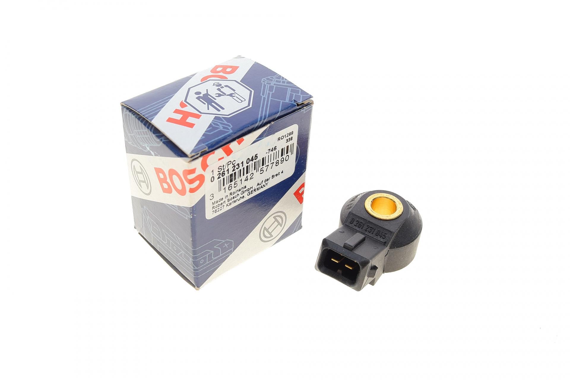 Датчик детонации VW Golf III/IV1.4-1,6 /Skoda Octavia I 1,6 95-06- (0 261 231 045) Датчик детонации VW Golf III/IV1.4-1,6 /Skoda Octavia I 1,6 95-06- (0 261 231 045)