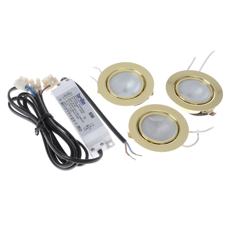 Светильник точечный комплект Brille SET 11/HDL-J06 PB 3x20W W/T (163452)