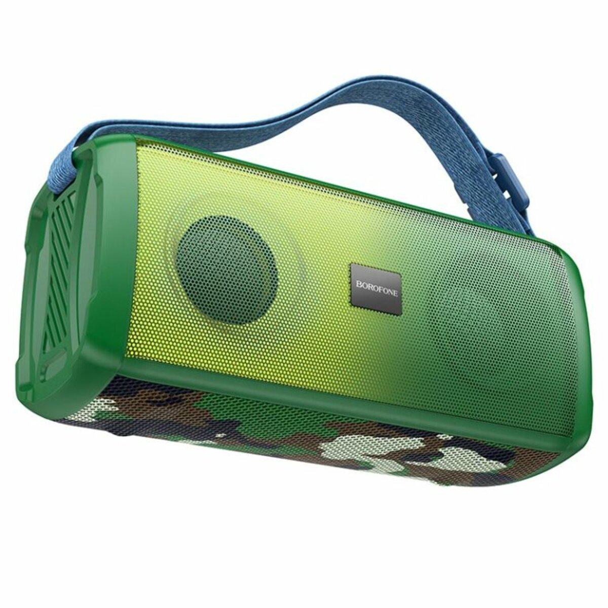 Портативна колонка Borofone BR26 Daring sports BT speaker Camouflage Green (578823) - фото 2