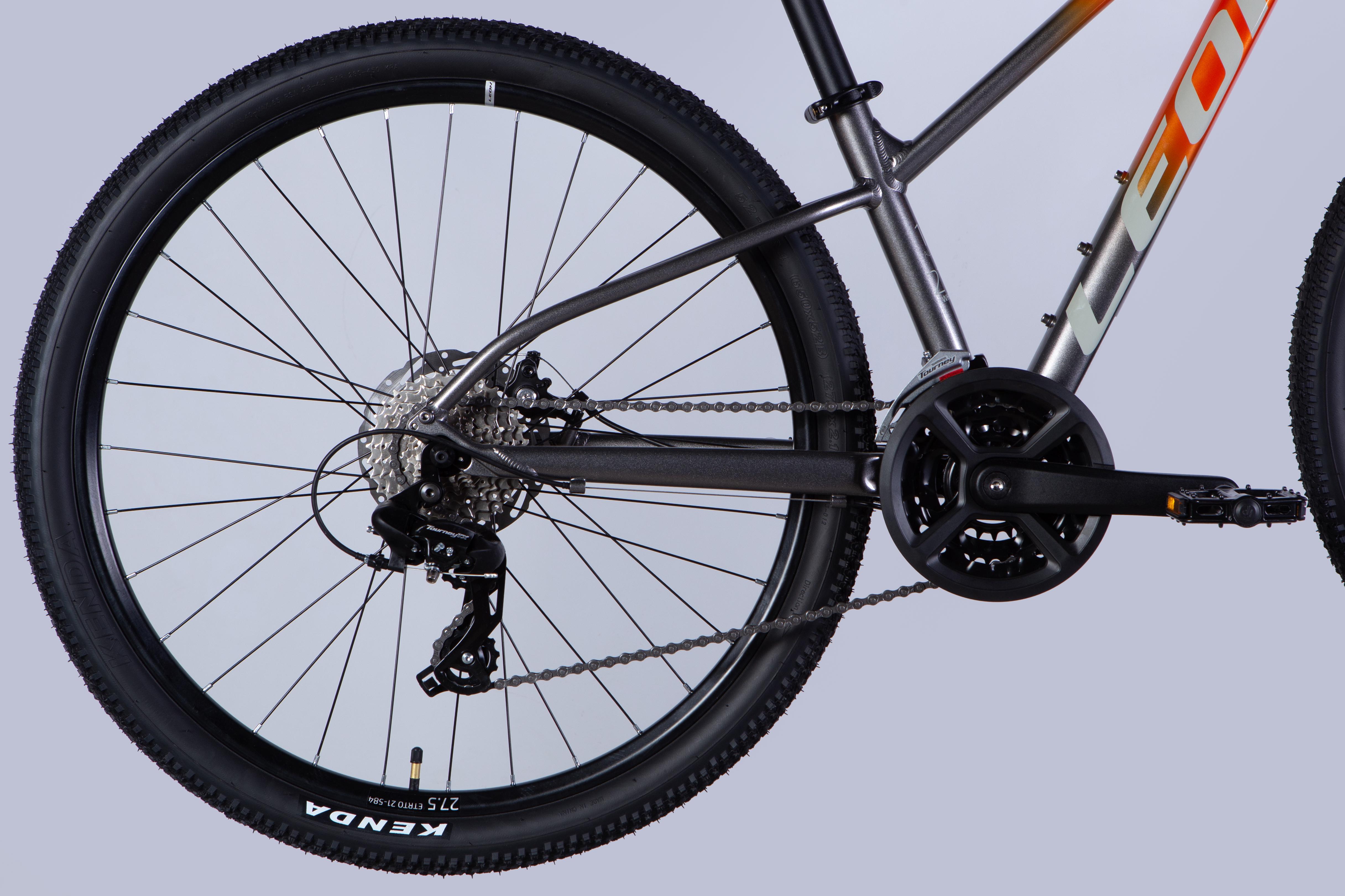 Велосипед Leon 2025 XC 105 DD CS AL 27,5" рама 13" Оранжевый с серебристым (OPS-LN-27,5-027) - фото 7 Велосипед Leon 2025 XC 105 DD CS AL 27,5" рама 13" Оранжевый с серебристым (OPS-LN-27,5-027) - фото 7