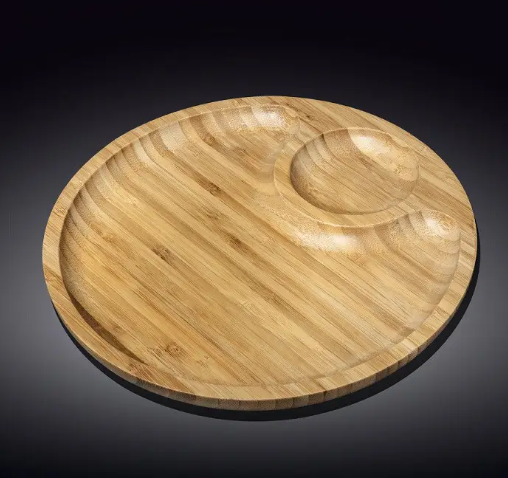 Блюдо кругле бамбук Wilmax 35,5 см