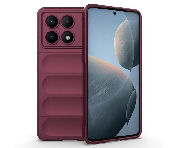 Чохол - накладка Ricco Phantom Shield для Xiaomi Poco X6 Pro / Redmi K70E із захистом при падінні Бордовий - фото 1 Чохол - накладка Ricco Phantom Shield для Xiaomi Poco X6 Pro / Redmi K70E із захистом при падінні Бордовий - фото 1