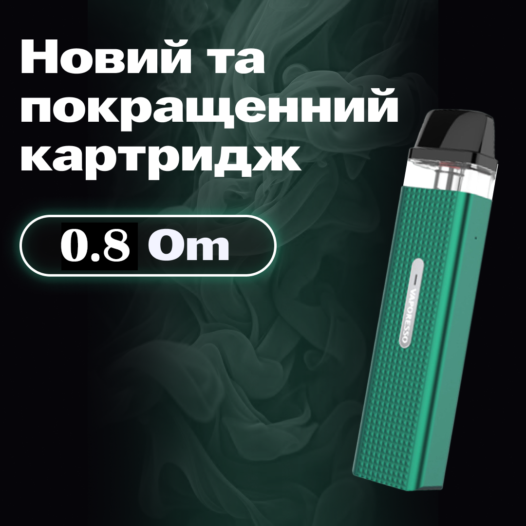 POD-система Vaporesso XROS MINI Pod Kit многоразовая 1000 mAh 2 мл Forest Green (7bb22e1d) - фото 3