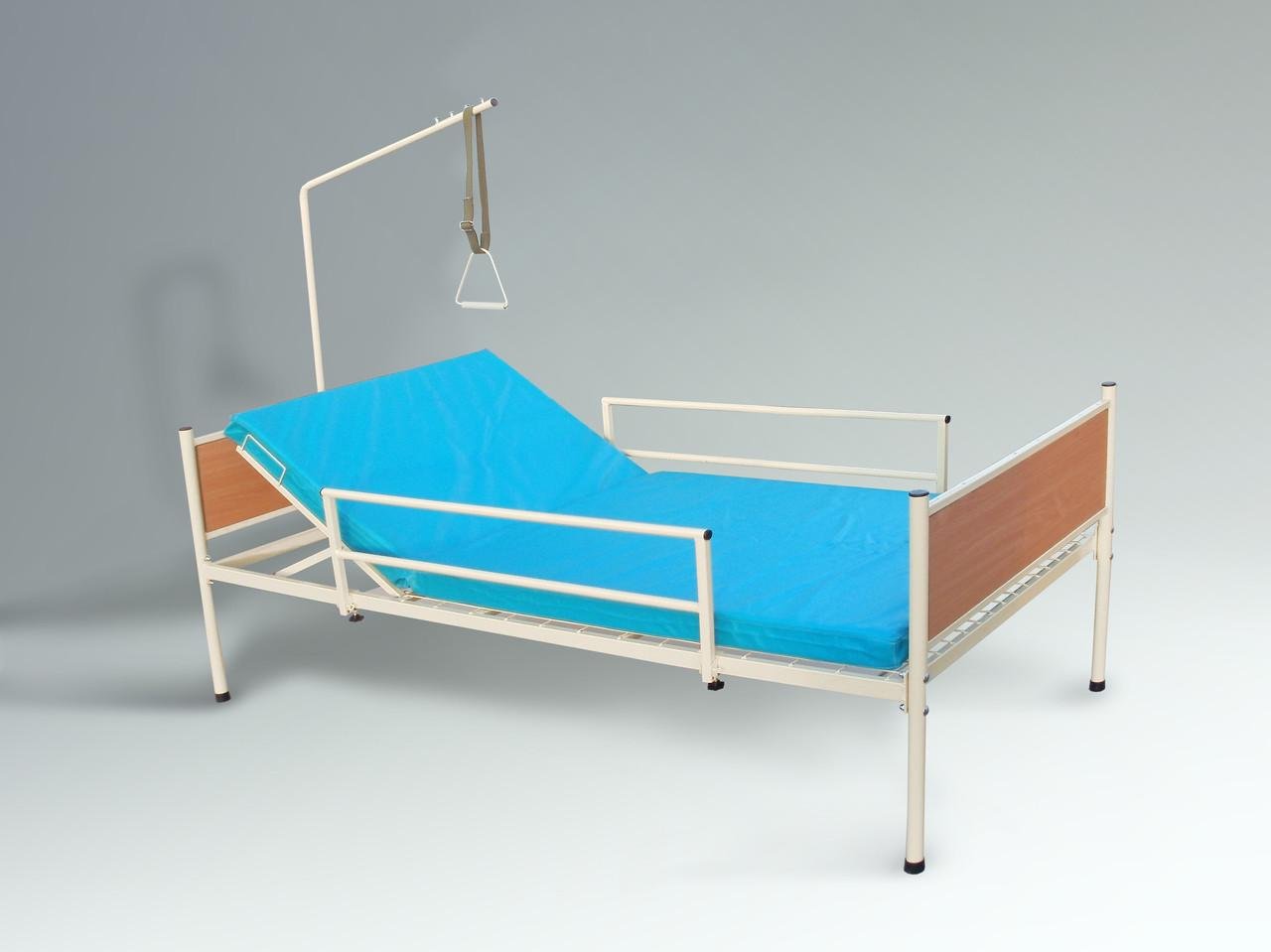 Кровать медицинская 2-х секционная в полной комплектации Riberg 200х90 см Белый