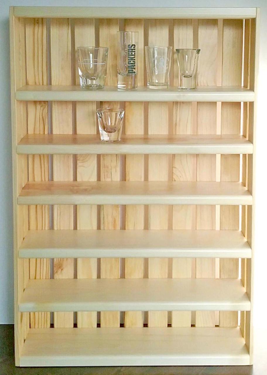 Полиця для чарок з дерева Лармаунт Бланже (ПДШ-004501)