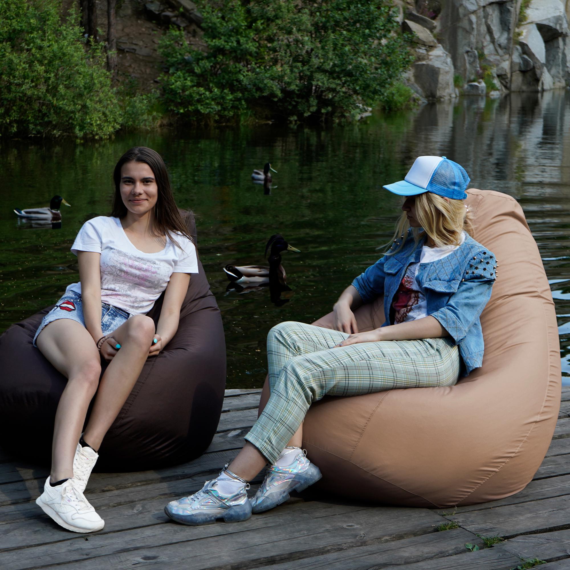 Кресло-мешок Студия Комфорта Груша оксфорд флекс 150х100 см Бежевый (9012314) - фото 9 Кресло-мешок Студия Комфорта Груша оксфорд флекс 150х100 см Бежевый (9012314) - фото 9