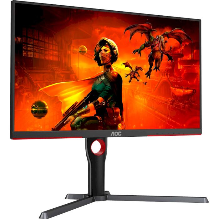 Монитор AOC IPS 3840x2160 160 Гц Pivot 27" Black-Red (U27G3X/BK) - фото 2