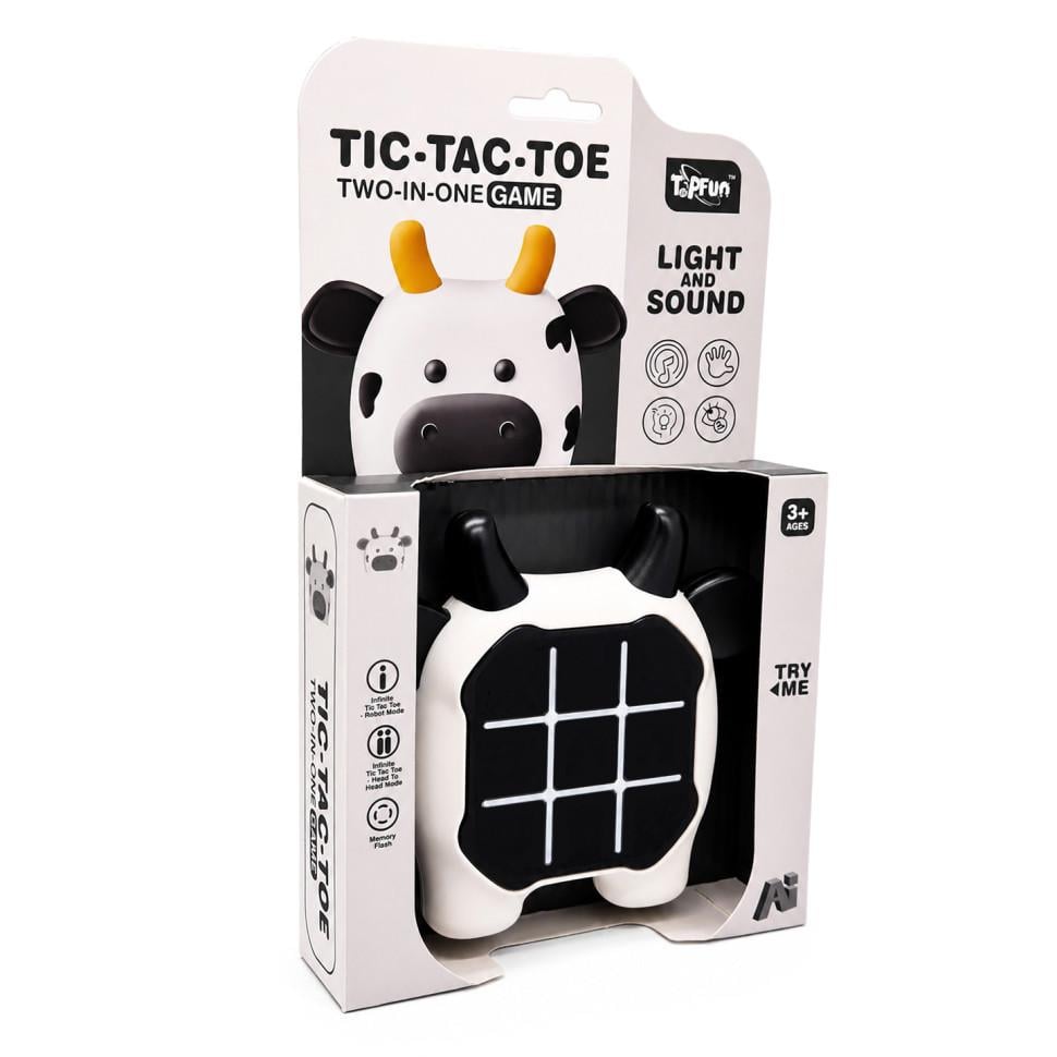 Игра настольная детская Bambi Нажми быстро: Коровка Tic-Tac-Toe со светом и звуком