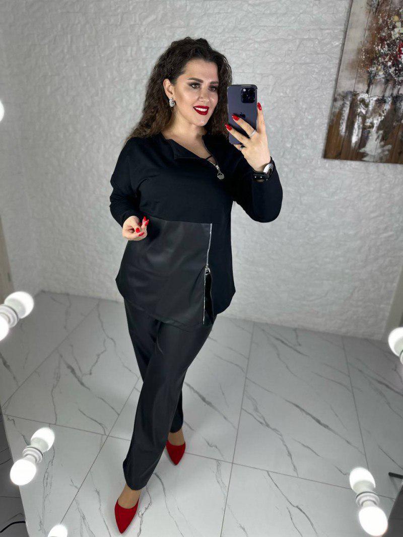 Костюм жіночий Skylar р. 50-52 Чорний (7958-фг) - фото 7 Костюм жіночий Skylar р. 50-52 Чорний (7958-фг) - фото 7