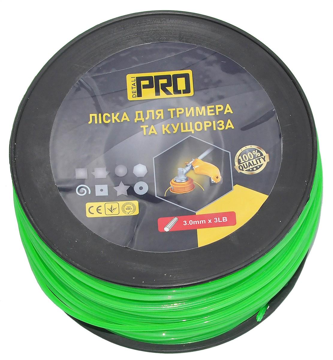 Леска косильная семигранник d3 мм 3 LB 160 м