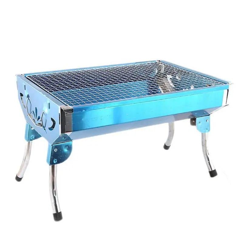 Мангал для шашлыка и гриля переносной GP-4274 с решеткой и ручками для переноса металлический 48х32,5х29 см