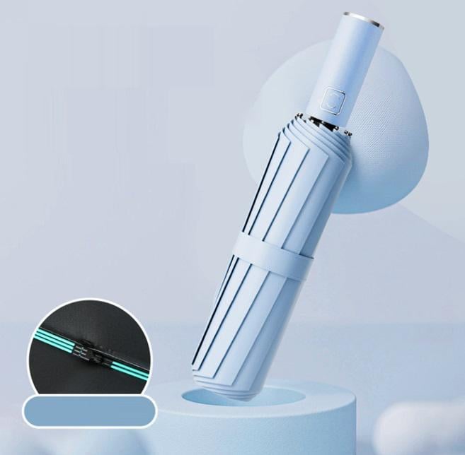 Парасолька складна 18639 105 см Блакитний (5011874)