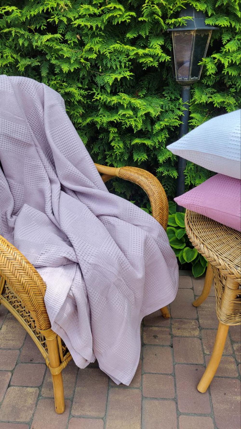 Покрывало Пике Вафелька 160x220 см Пудровый (11199) - фото 4 Покрывало Пике Вафелька 160x220 см Пудровый (11199) - фото 4