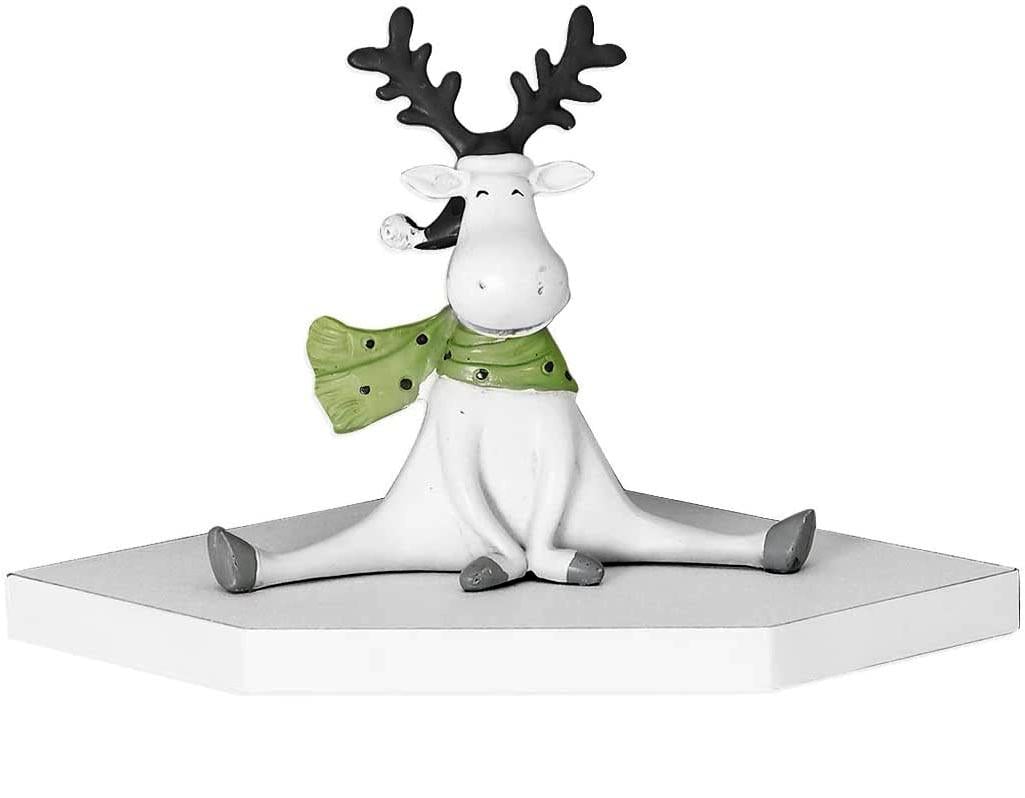 Полка настенная угловая из дерева Романа 25 Зефир (УНП-250120)