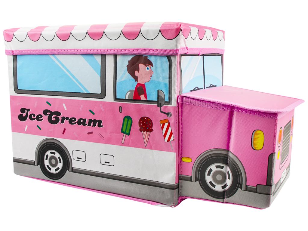 Коробка складная для хранения вещей 55x25x31 см Розовый (MMS-WW01364-PINK)