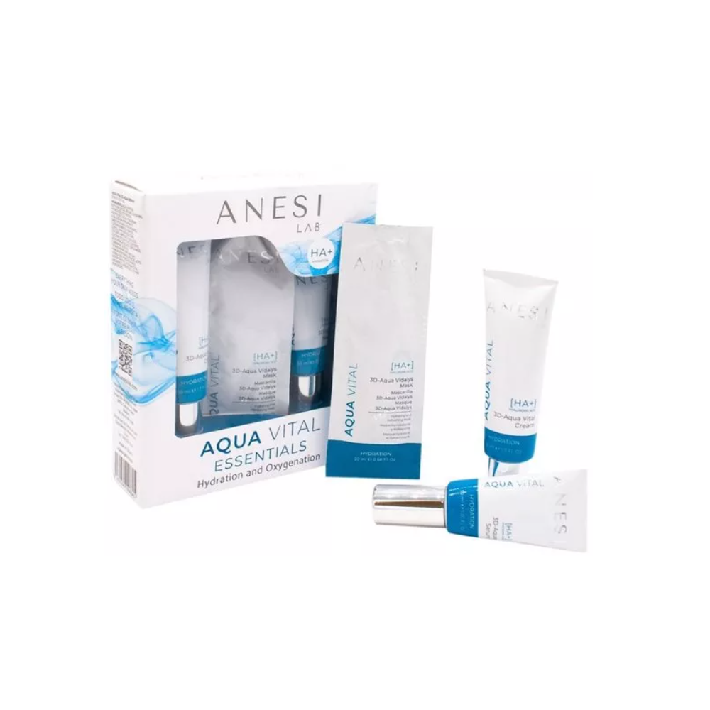 Набір для зволоження та оксигенації шкіри обличчя Anesi Lab Aqua Vital Essentials Box 100 мл