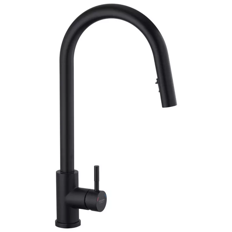 Змішувач для кухні з висувним виливом Kroner KRP Edelstahl Klassisch-SCH03915 (2654078281)