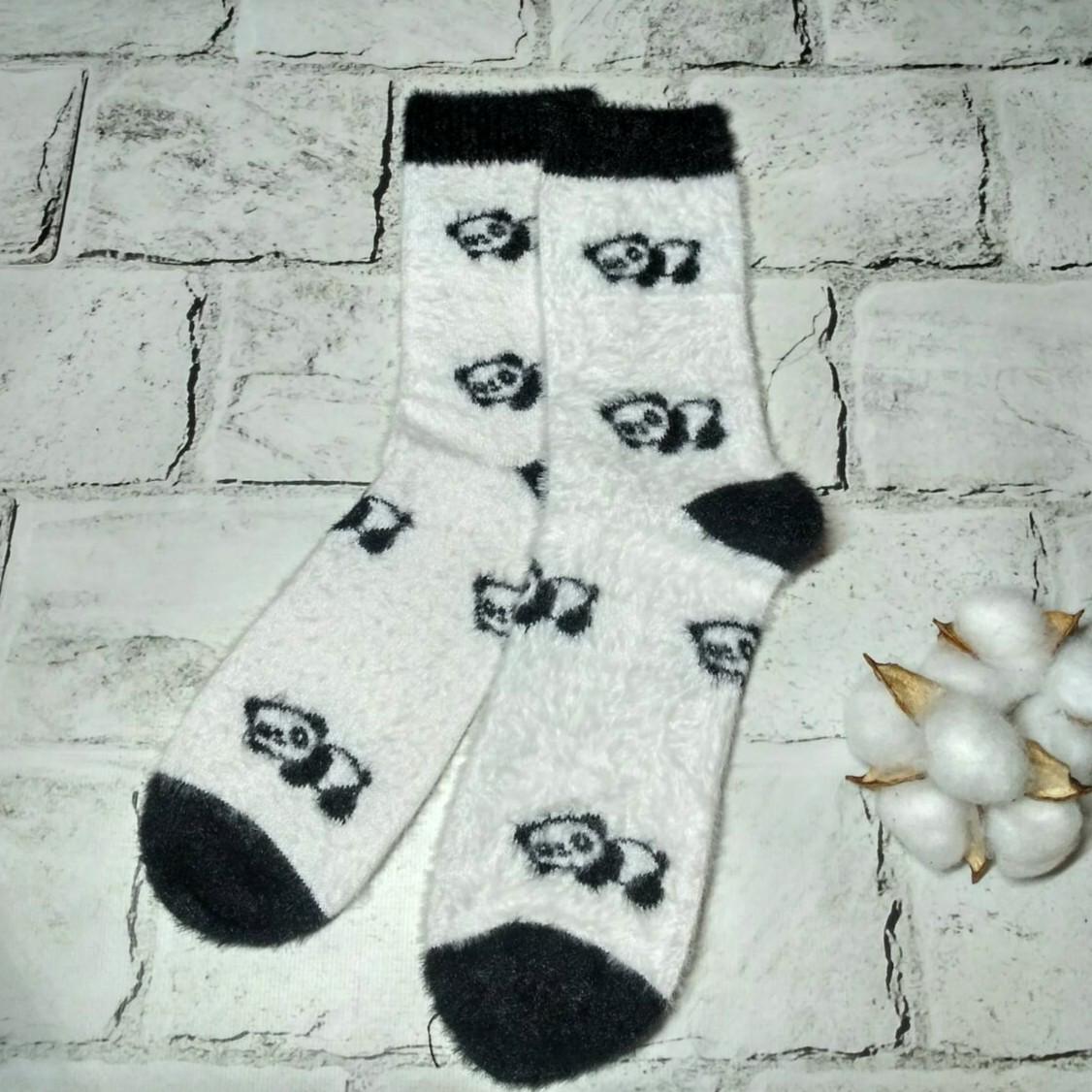 Термоноски женские высокие Панда норка/кашемир р. 36-40 Белый (BJ6622-2)