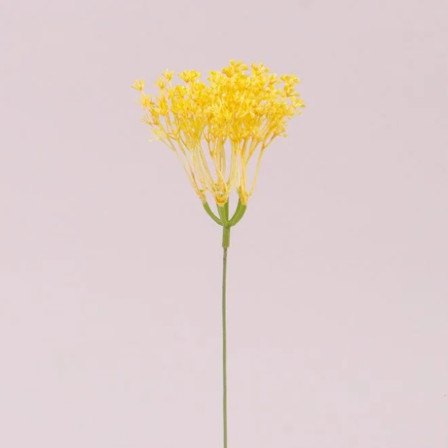 Веточка декоративная Flora с желтым цветом 16 шт. (72936)