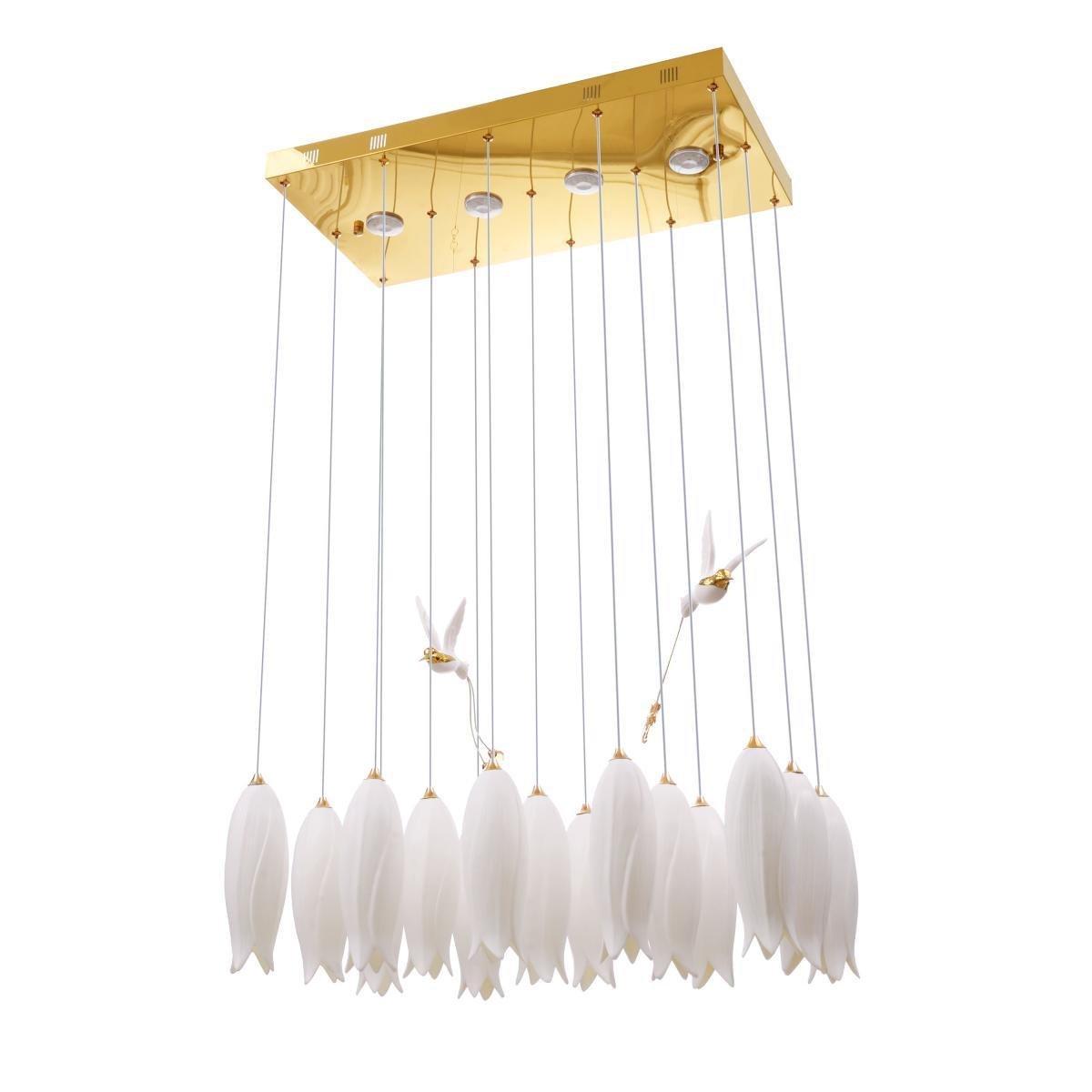 Люстра флористика BKL-533S/15 G9 GD (27-311)