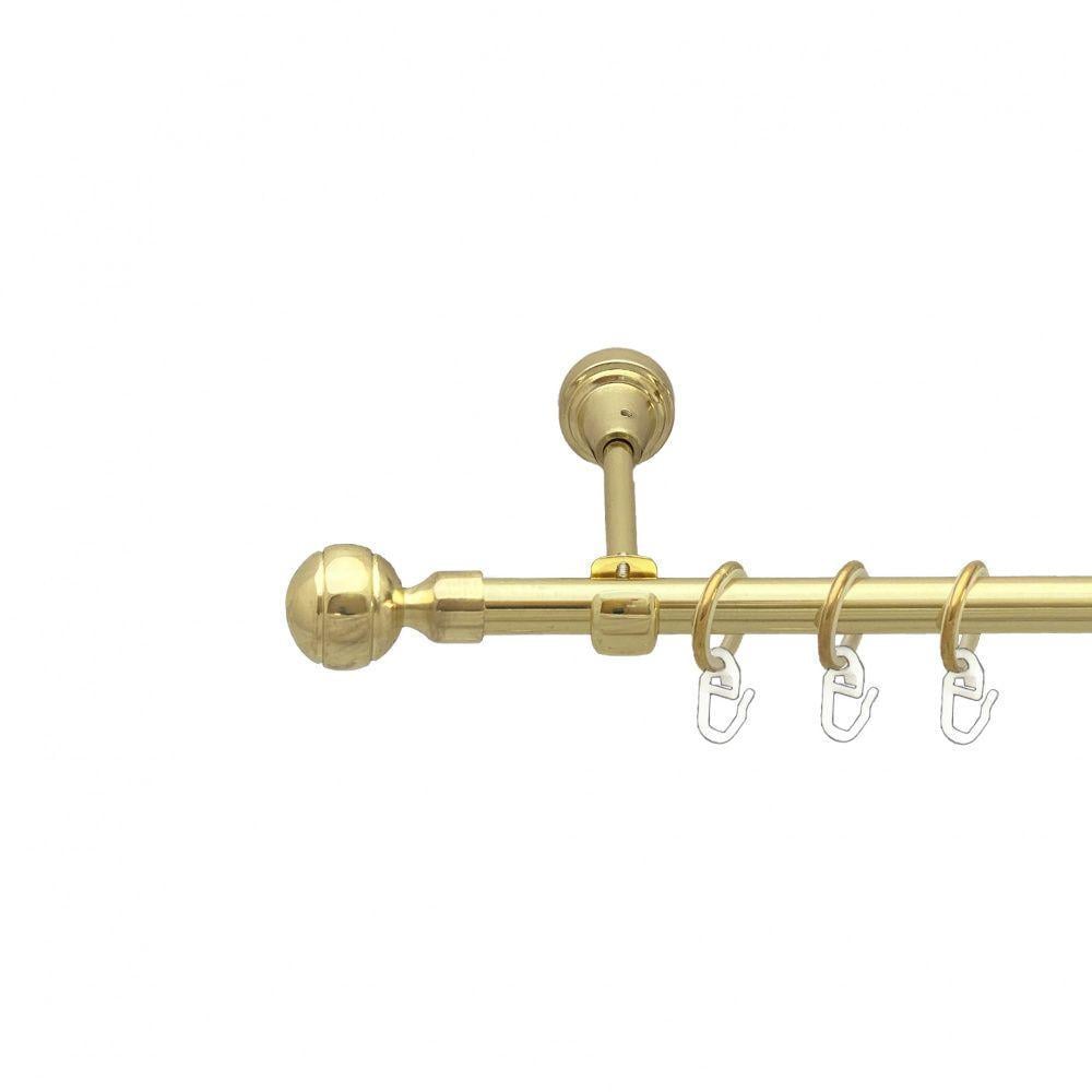 Карниз Orvit Паола однорядный гладкий 16 мм 300 см Золотой (00-00014122)