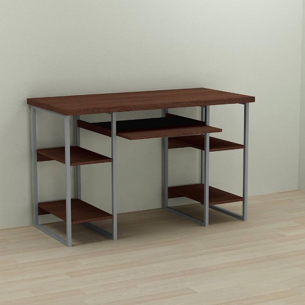 Компьютерный стол Ferrum-decor Тим ДСП 32 мм 75x140x70 см Серый/Венге (FRD-106116) - фото 1 Компьютерный стол Ferrum-decor Тим ДСП 32 мм 75x140x70 см Серый/Венге (FRD-106116) - фото 1