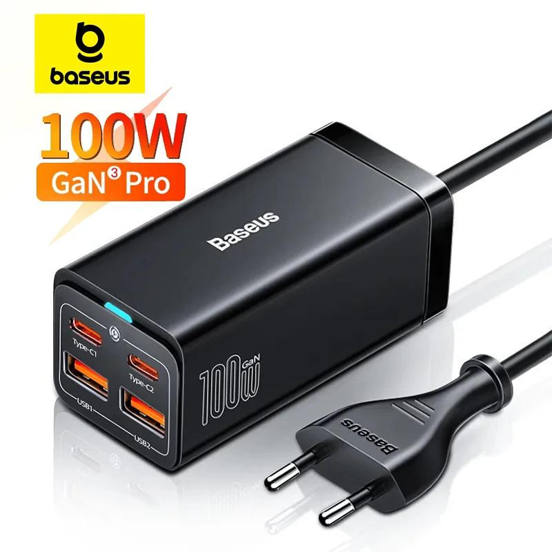 Зарядний пристрій BASEUS GaN3 Pro Desktop Fast Charger 100W (20204631) - фото 2