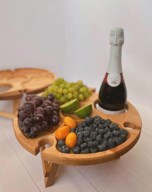 Столик винный бук 35х35х17 см (010ст) - фото 5 Столик винный бук 35х35х17 см (010ст) - фото 5